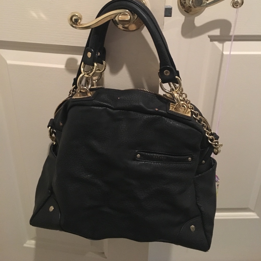 Olivia + joy black and gold purse