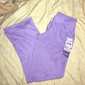 FINAL PRICE DROP! Aeropostale purple sweat pants