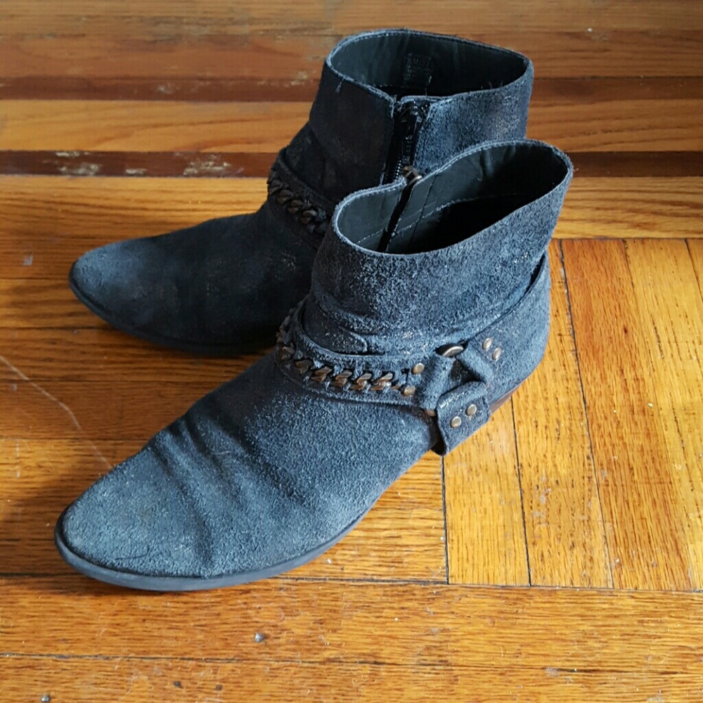 Vince Camuto Blue Moto Booties