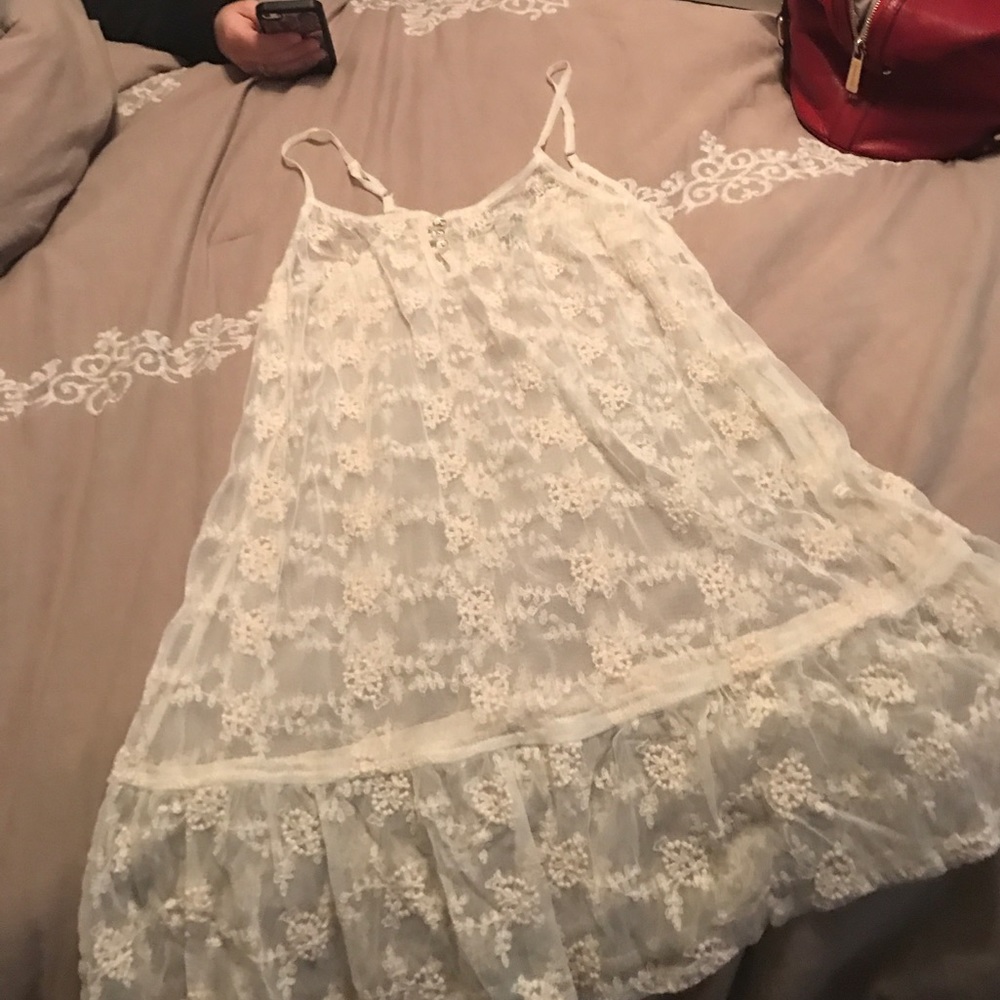 Lace over shirt