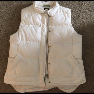 J.CREW classic white down vest