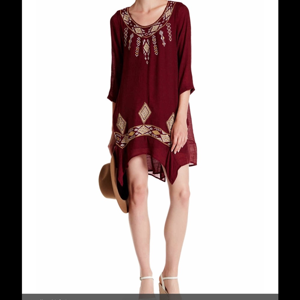 Handkerchief cover up dress.