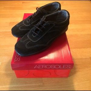 Aerosoles Black Suede Shoes