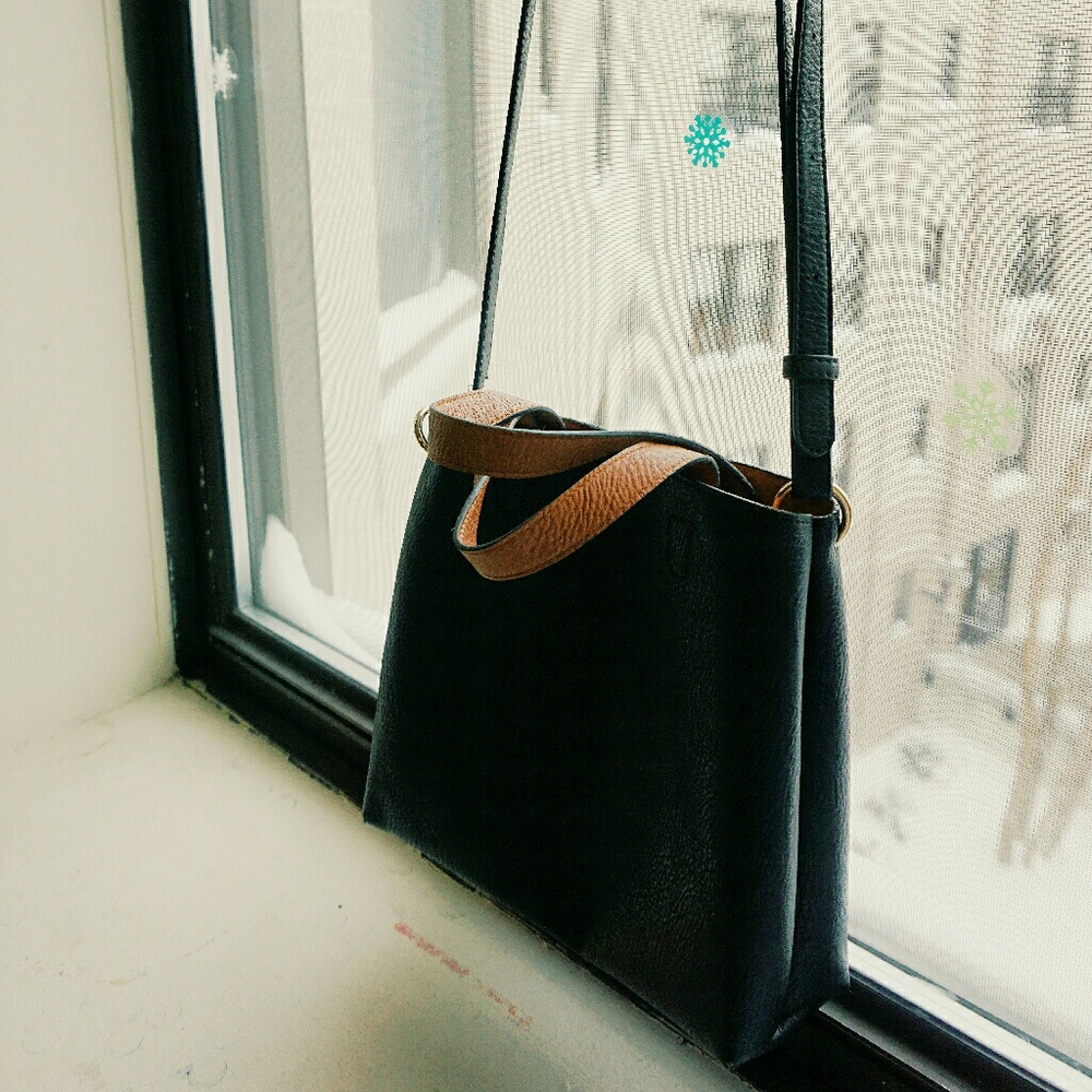 UO Mini Reversible Vegan Leather Tote Bag