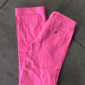 J. Crew hot pink city fit chino size 0