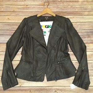 Cusp by Neiman Marcus Faux-Leather Jacket