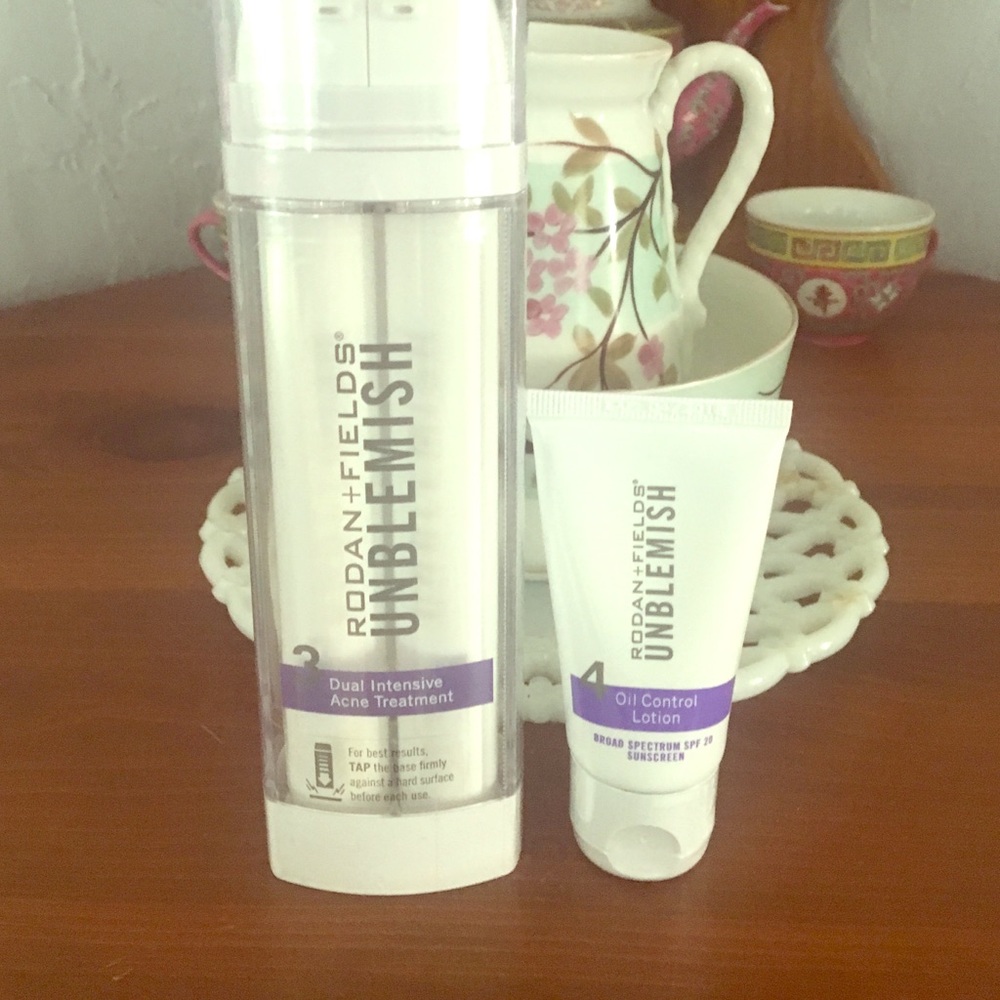 Rodan&Fields acne treatment and lotion