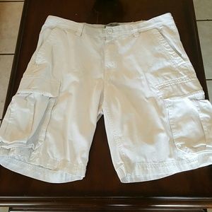 White cargo type shorts. Mens size 36