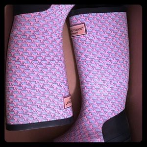 Vineyard Vines Whaley Rain Boots Women's size 6M.