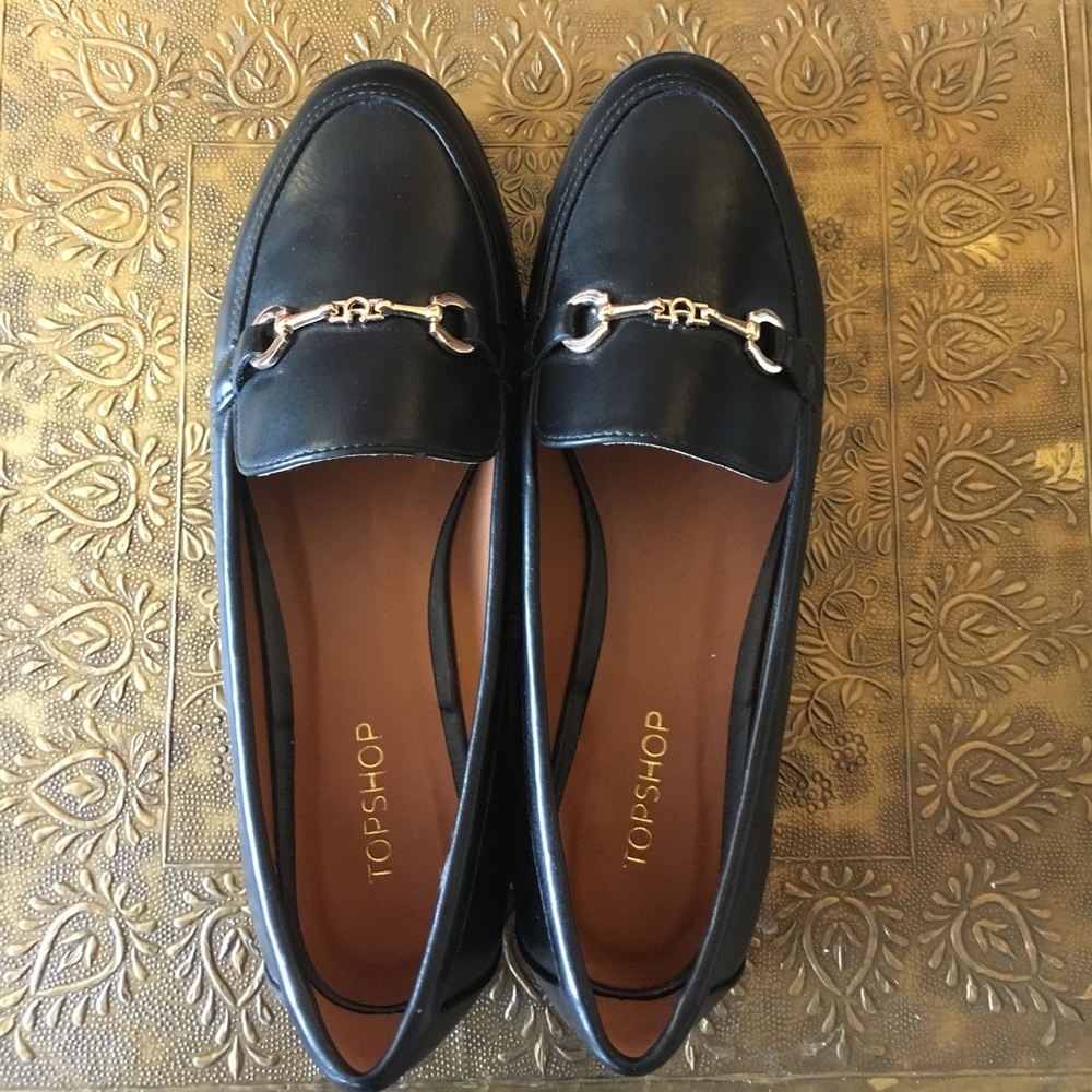 Black Topshop Loafers