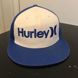 Blue and White Hurley SnapBack