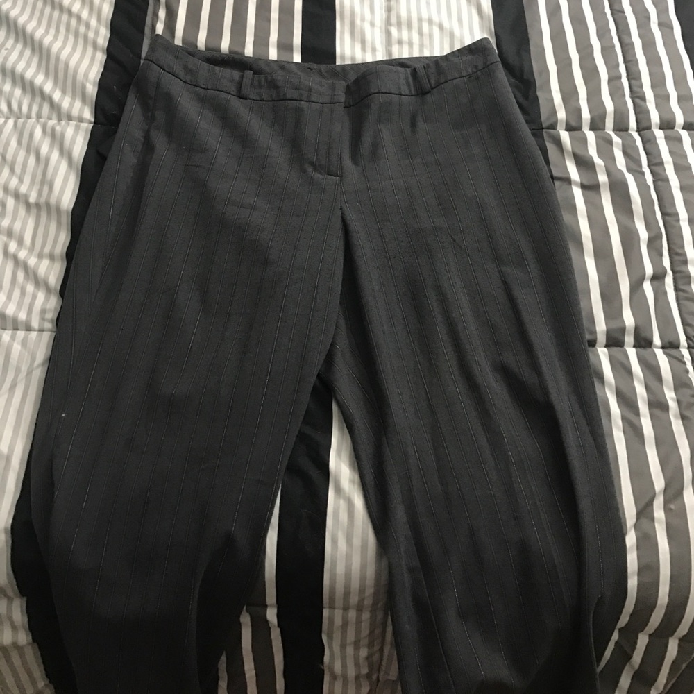 New York & Co gray pinstriped pants