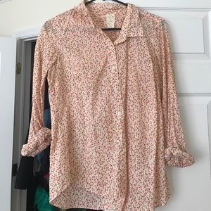 JCrew floral button shirt