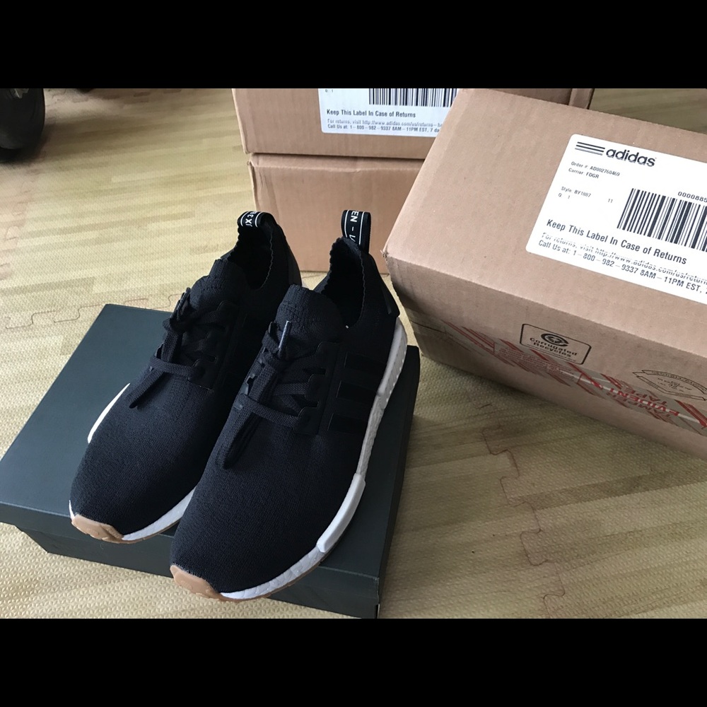 Adidas NMD PK  gum pack size 11 men  black