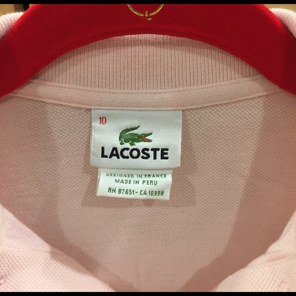 Light pink Lacoste shirt - Picture 2 of 3