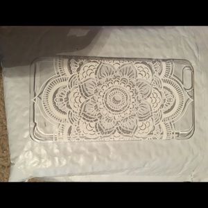 Iphone 6/6S Clear Case W/White Mandala