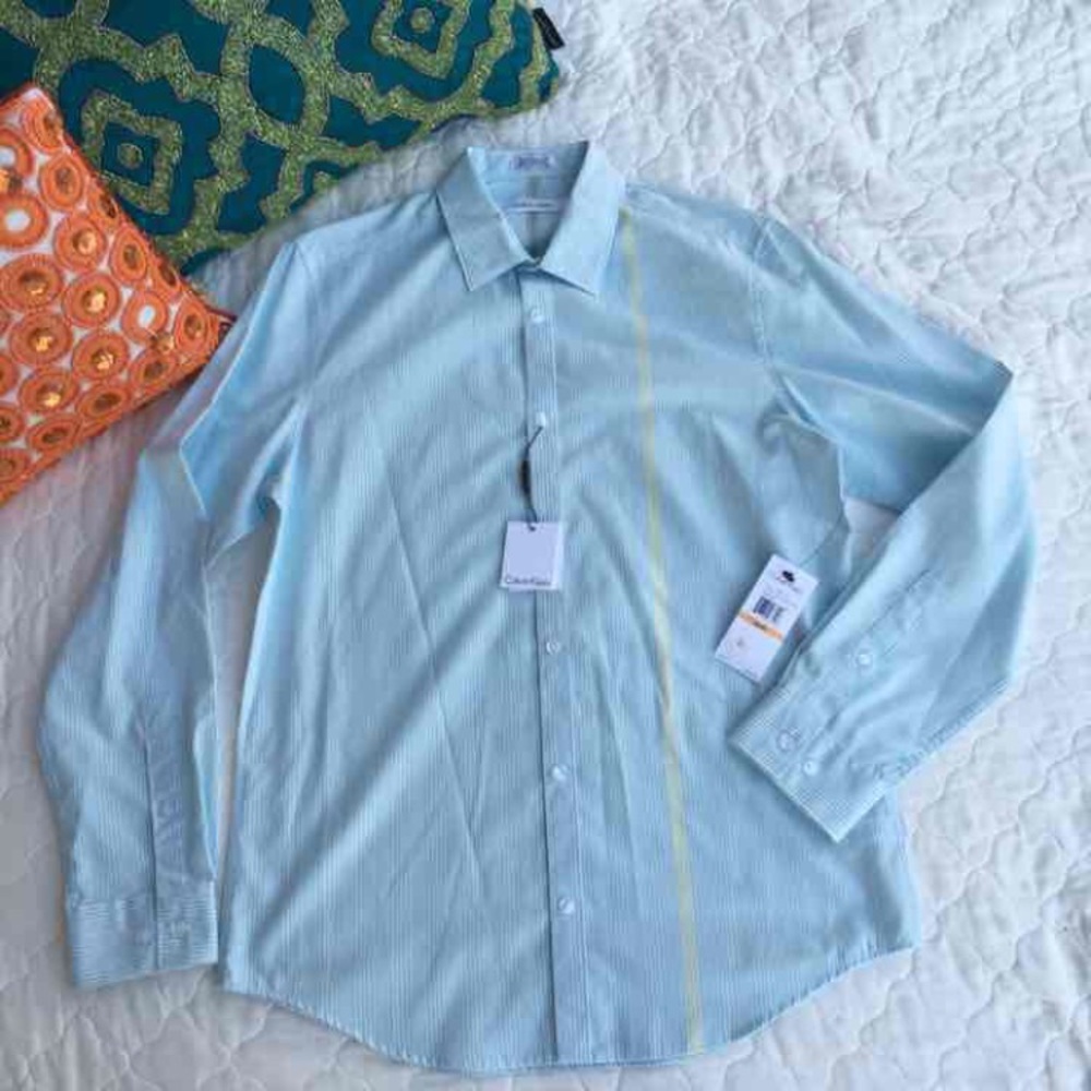 New MENS Calvin Klein Dress Shirt S