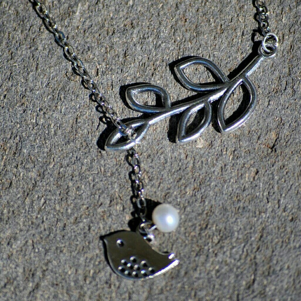 Silver Bird Necklace New* handmade by me!