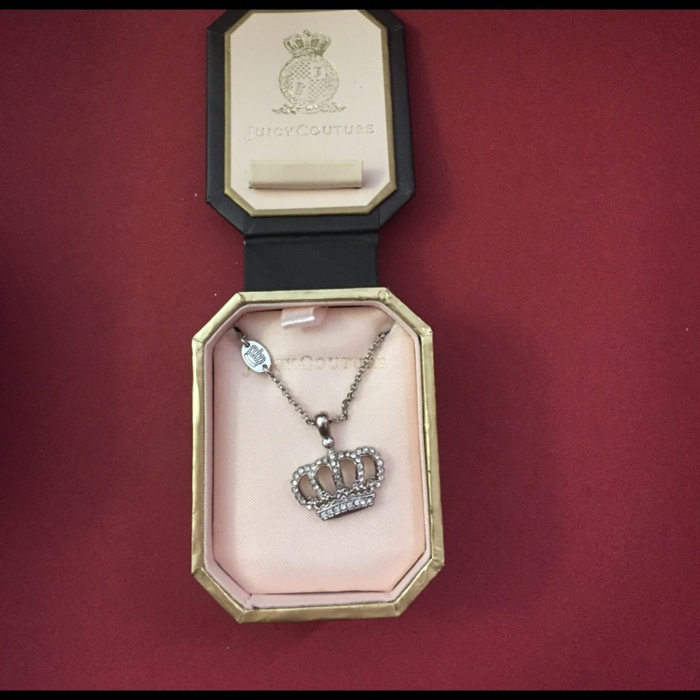 Juicy Couture crown necklace