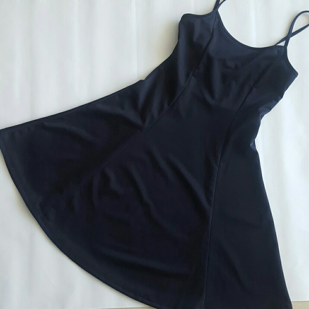 Fit and Flair Blue Navy Dress