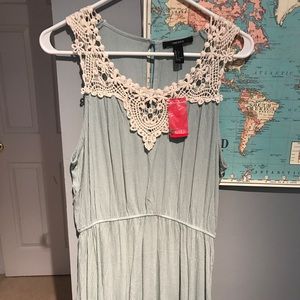 Baby blue with lace dress