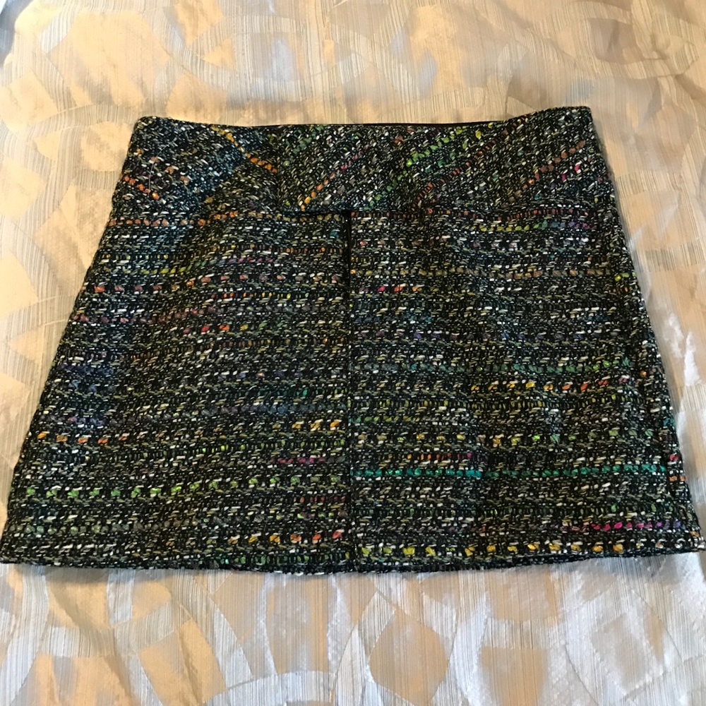 Multi colored twill skirt