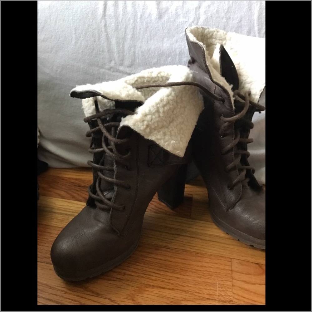 Traffic fur interior heel boots