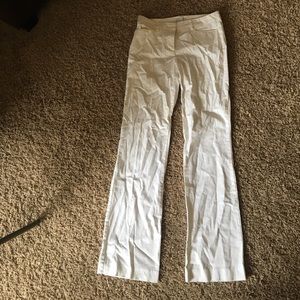 White tall dress pants