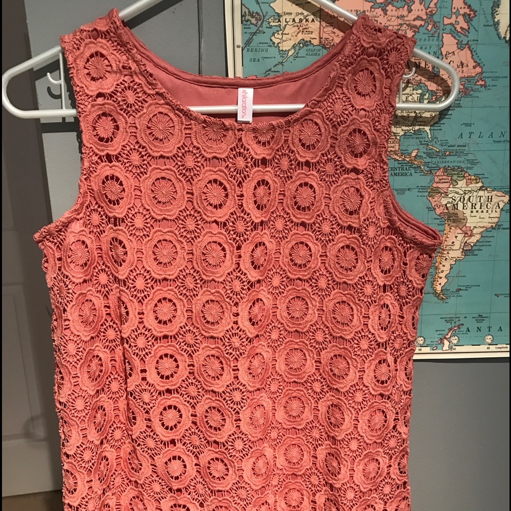 Pink lace shirt