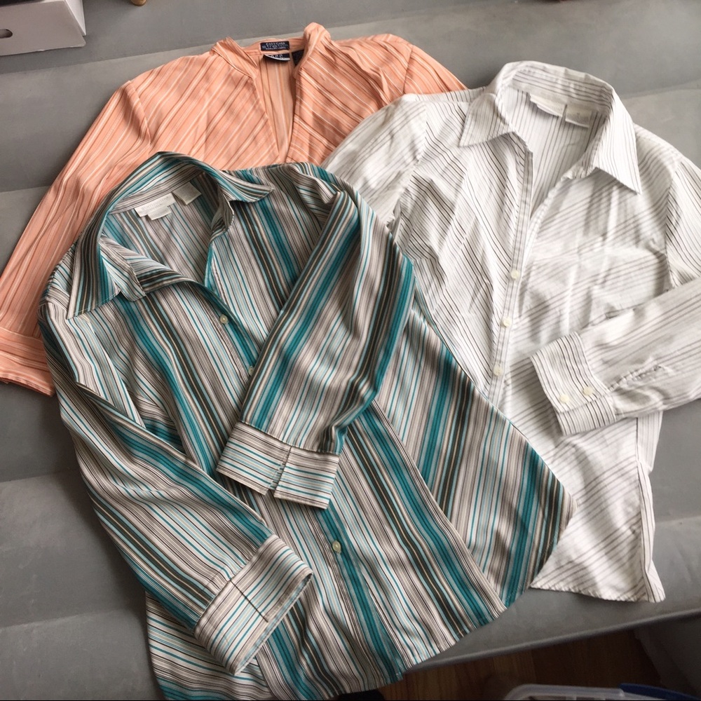 Worthington Three button up blouses