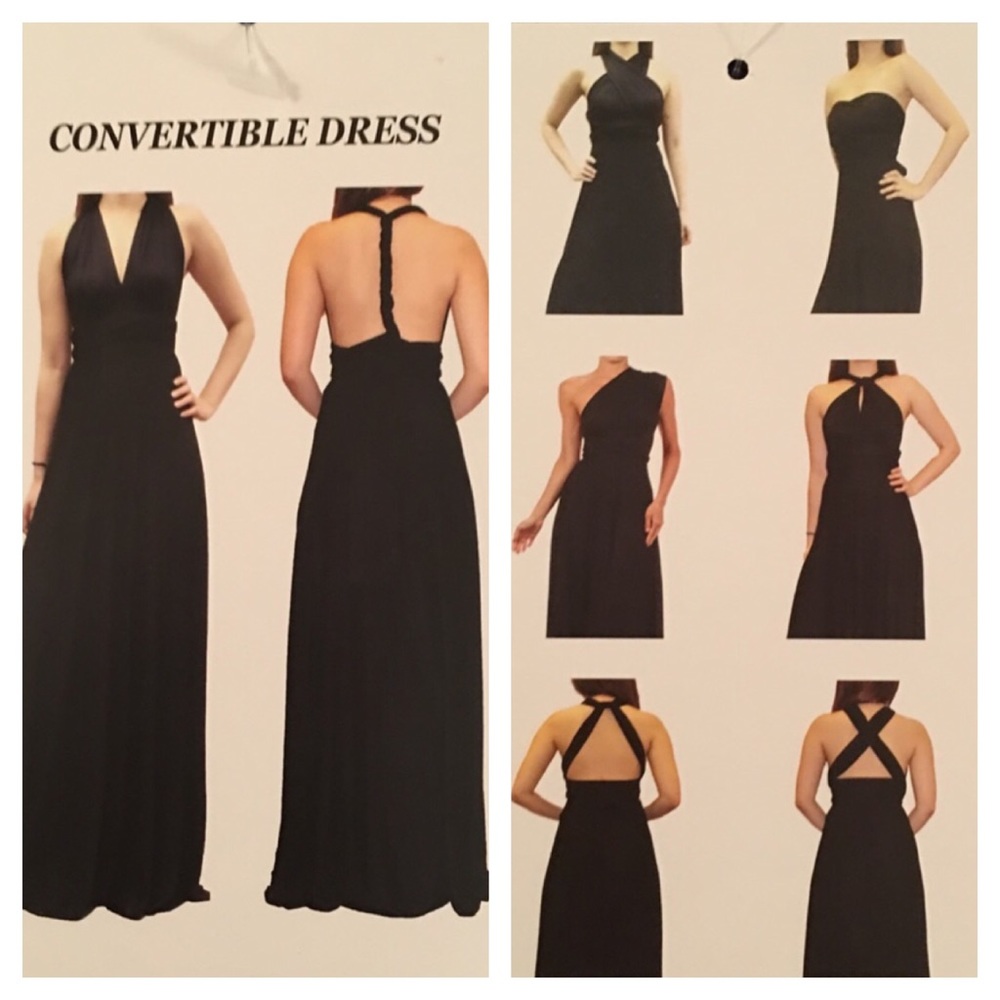 CONVERTIBLE BLUE TIE DYE MULTI-WAY MAXI DRESS-NEW - Picture 8 of 8