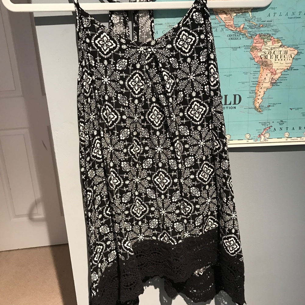 Black tank top