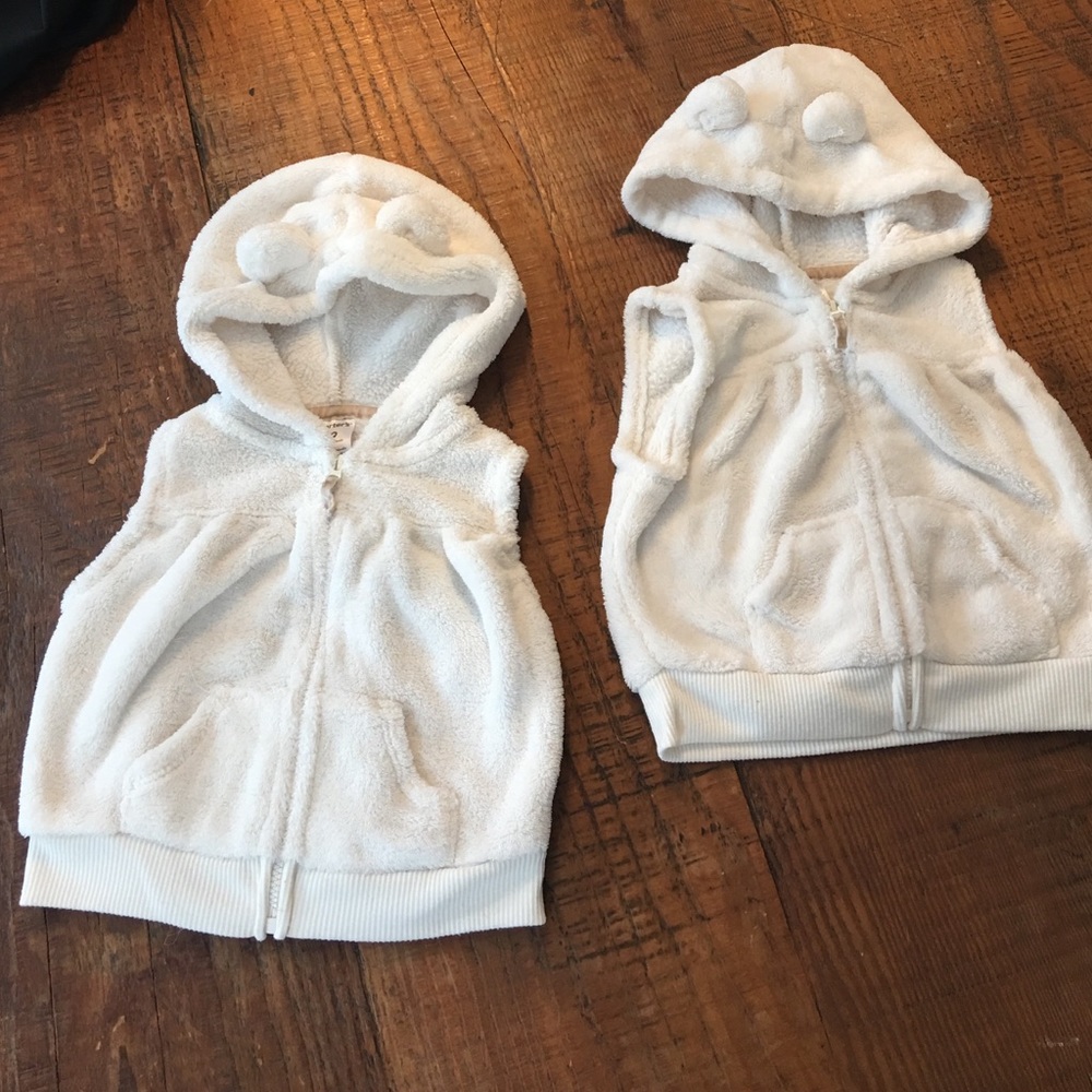 Twin Fleece Teddy Bear Vests