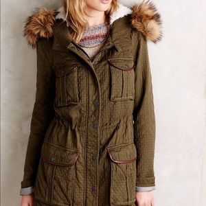 Anthropologie Hei Hei Quilted Transitional Coat