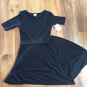 NWT LULAROE ANNA DRESS BLACK