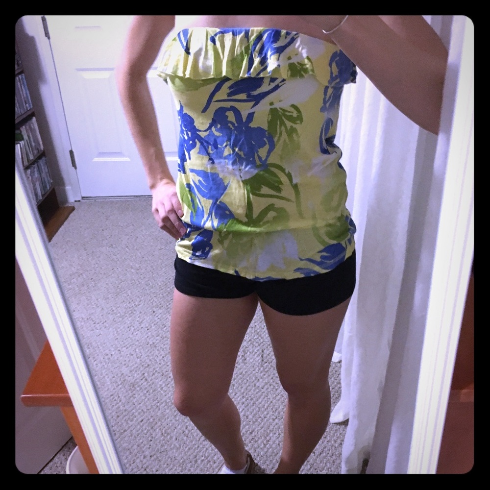 Floral tube top