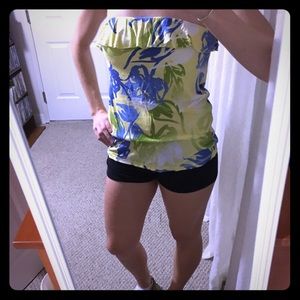 Floral tube top