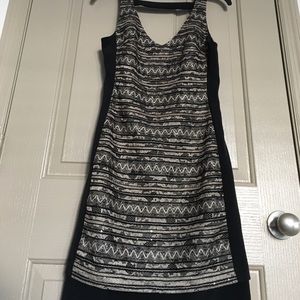 Black and gold dress