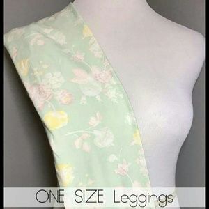 Mint lularoe one size floral leggings