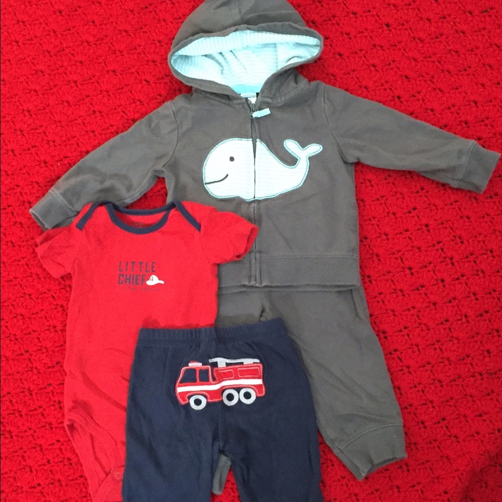 SHIPPING TODAY! Baby boy bundle of two outfits