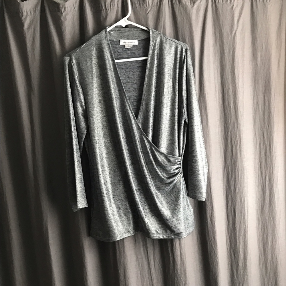 Liz Claiborne silver dress shirt