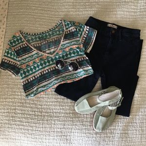 Skinny Navy blue High rise Jeans