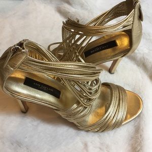Ann Taylor Sydney Gold Sandal
