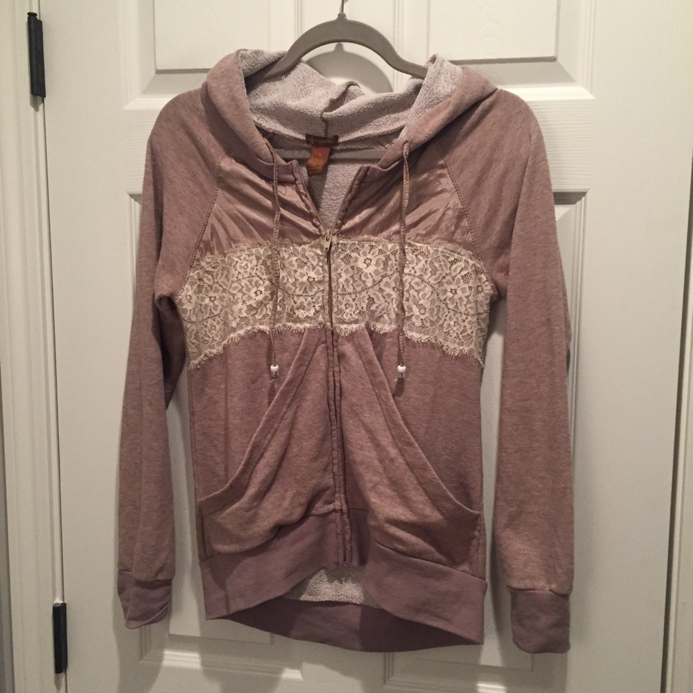 Small boutique zip up hoodie