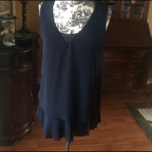 LAST CHANCE Stunning navy blue sleeveless  top.