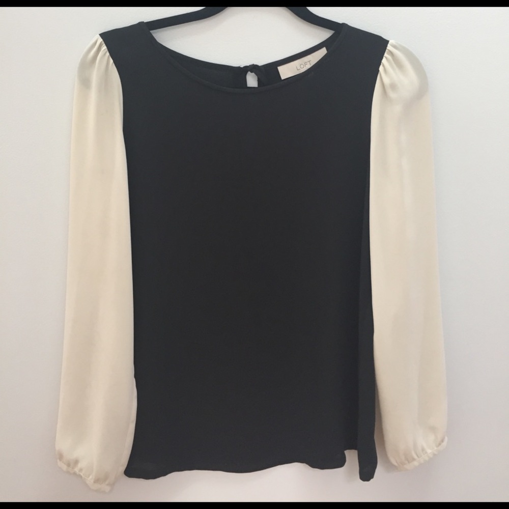 Loft color block blouse.