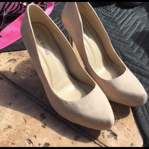 Call it spring beige heels