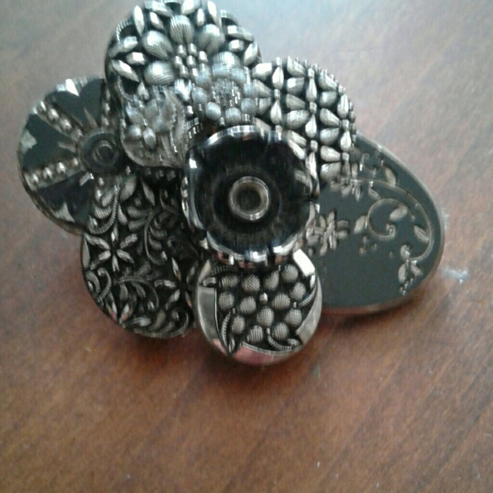 Antique Button Pin Brooch