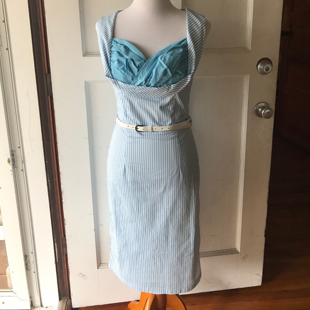 Ruffle busy pinup dress