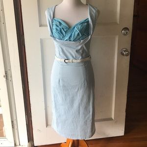 Ruffle busy pinup dress